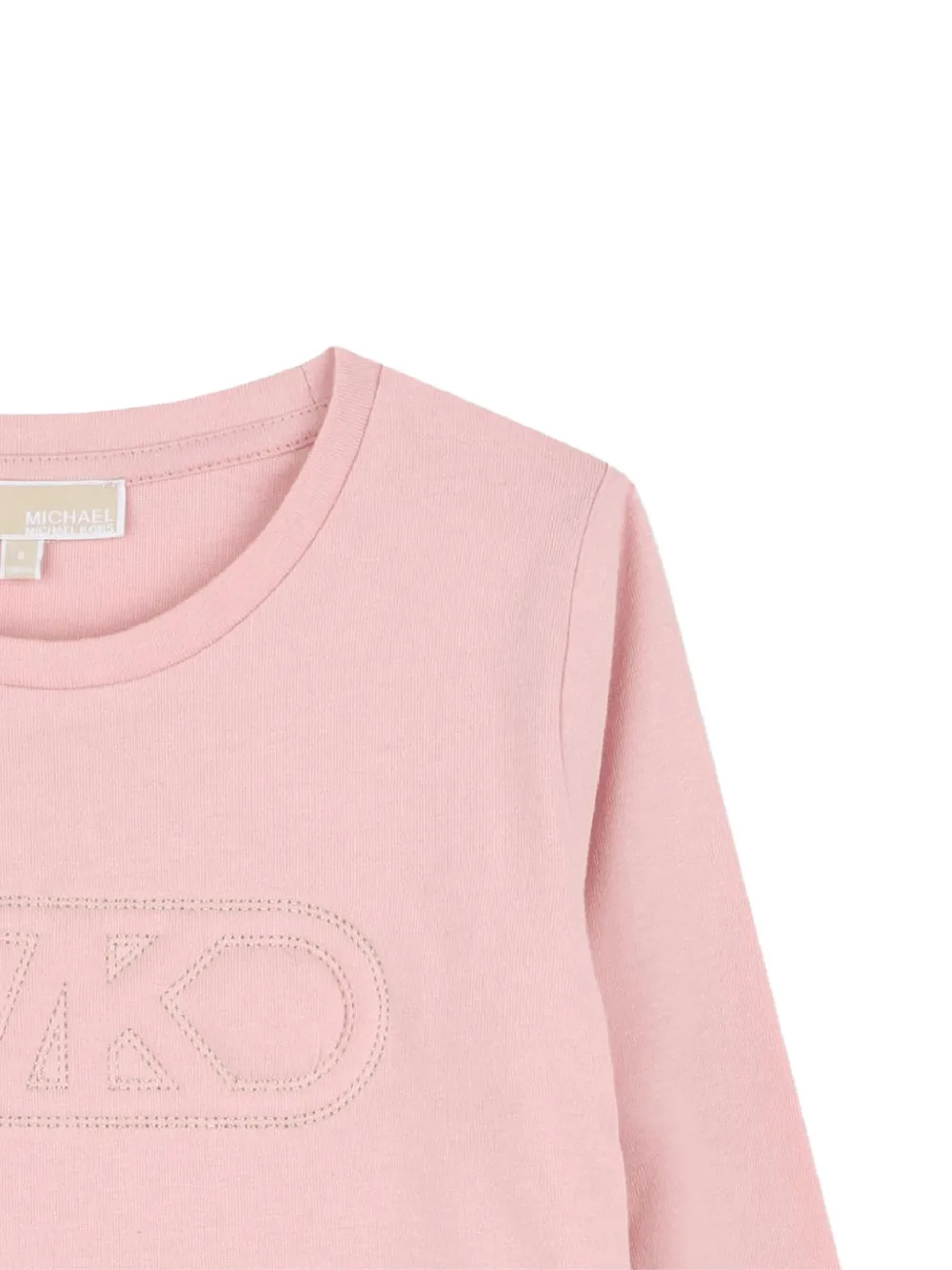 Michael Kors Logo-embroidered T-shirt In Pink
