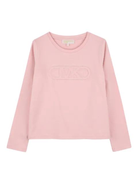 Michael Kors Kids logo-embroidered T-shirt