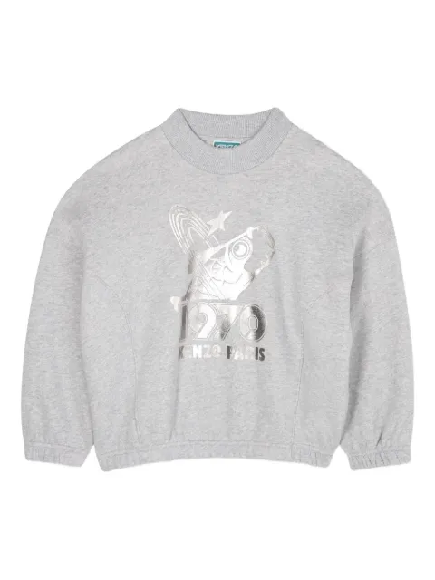 Kenzo Kids سويت شيرت ميتاليك بطبعة جرافيك
