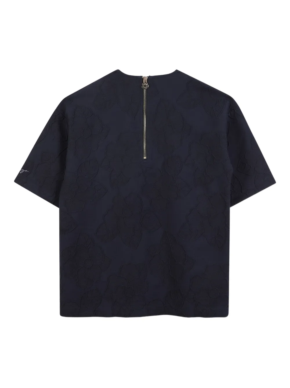 Kenzo Kids Jurk met bloemen jacquard Blauw