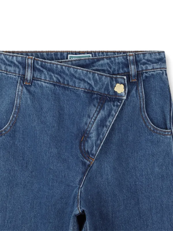 Kenzo Kids asymmetric-button Jeans | Blue | FARFETCH HK