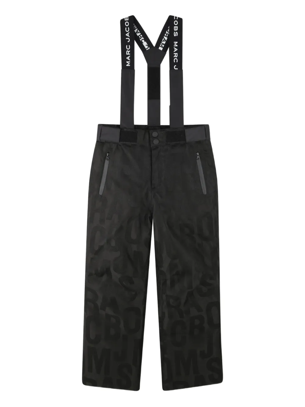 Marc Jacobs Kids ロゴ オーバーオール - ブラック Marc Jacobs Kids ロゴ オーバーオール - ブラック