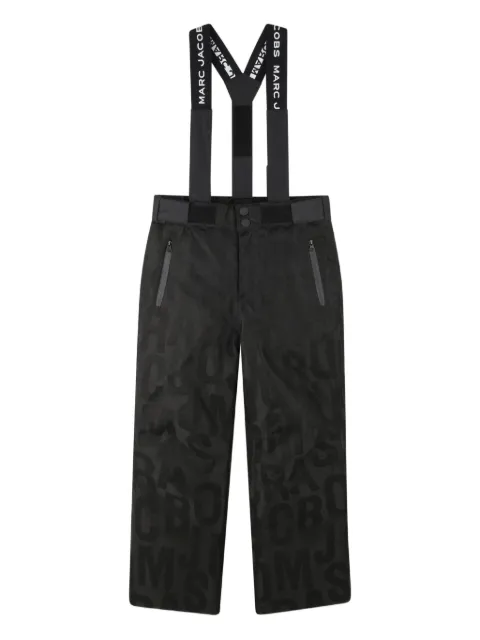 Marc Jacobs Kids overol con logo estampado