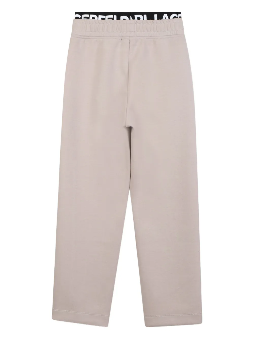 Karl Lagerfeld Kids Joggingbroek met elastische tailleband Beige