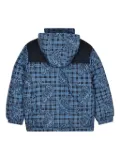 Kenzo Kids Tiger-print puffer jacket - Blue