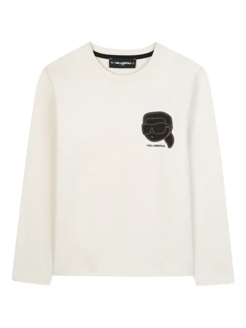 Karl Lagerfeld Kids logo long-sleeve T-shirt