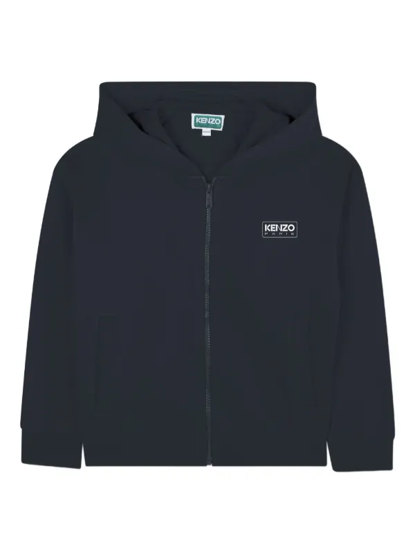 Kenzo Kids ジップアップ パーカー | ブルー | FARFETCH JP