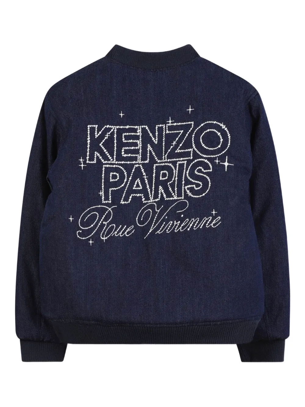 Kenzo Kids Bomberjack van spijkerstof Blauw
