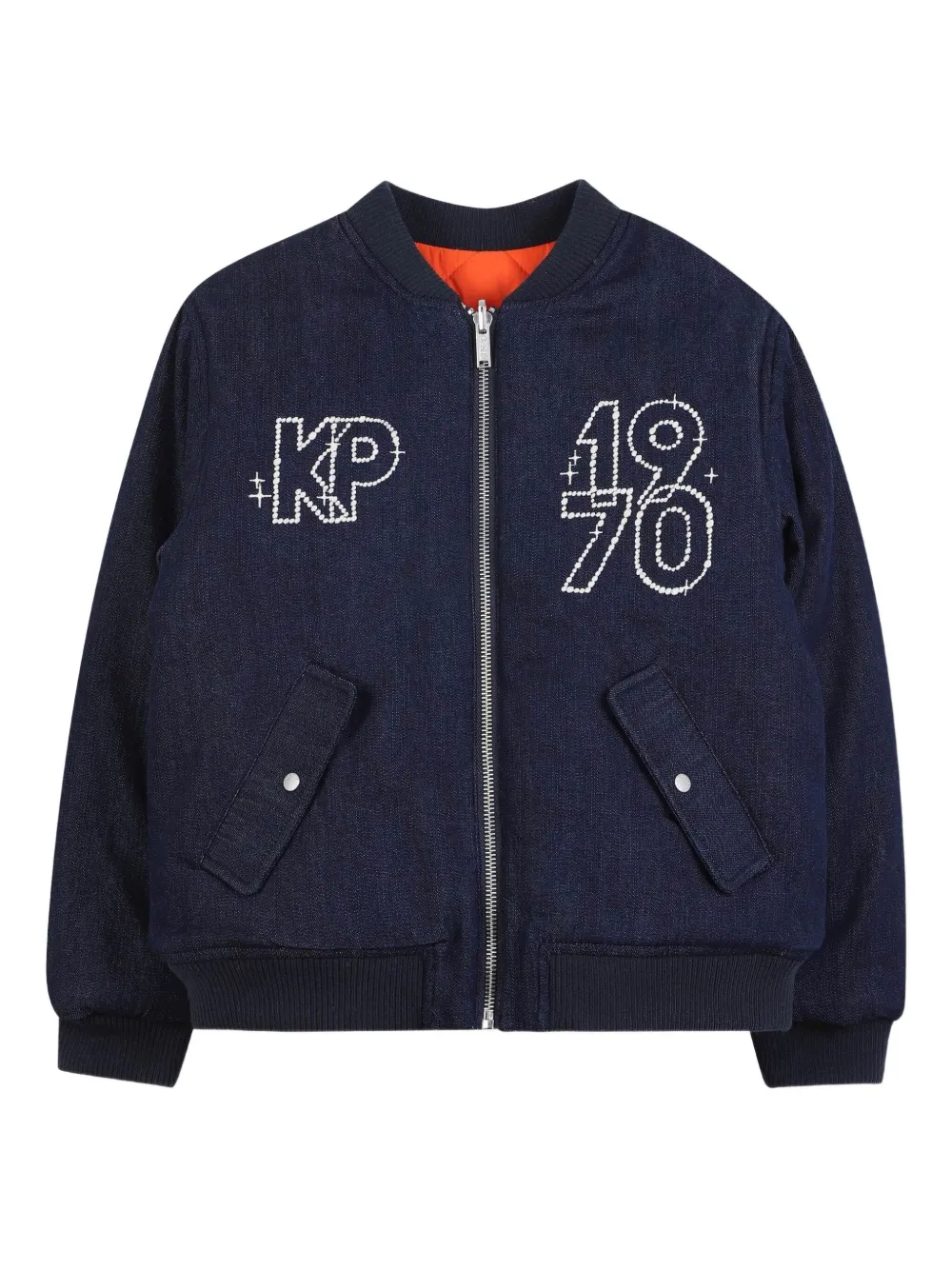 Kenzo Kids Bomberjack van spijkerstof Blauw