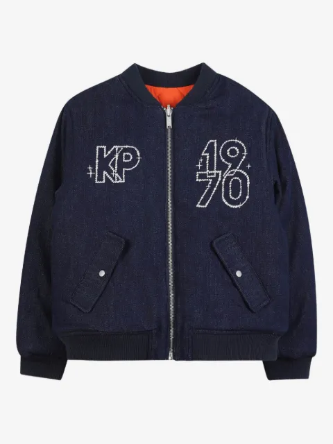 Kenzo Kids denim bomber jacket