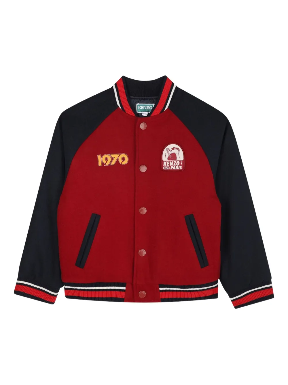 Kenzo Kids Bomberjack met colourblocking Rood