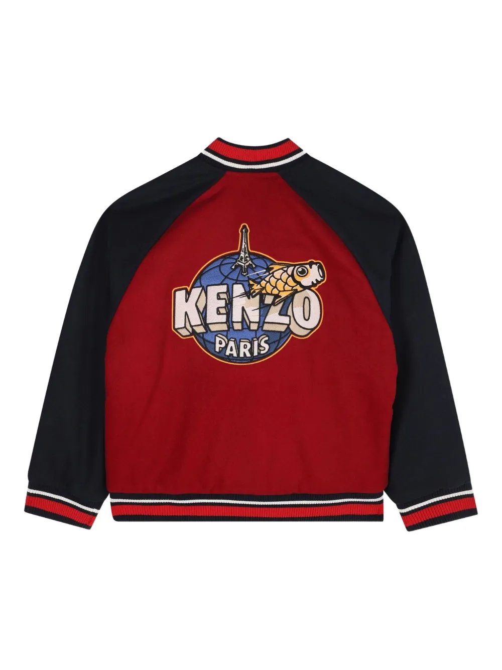 Kenzo Kids Bomberjack met colourblocking Rood