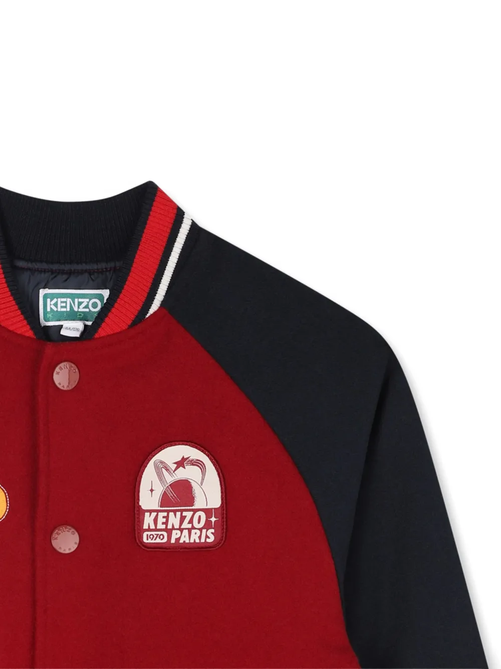 Kenzo Kids Bomberjack met colourblocking Rood