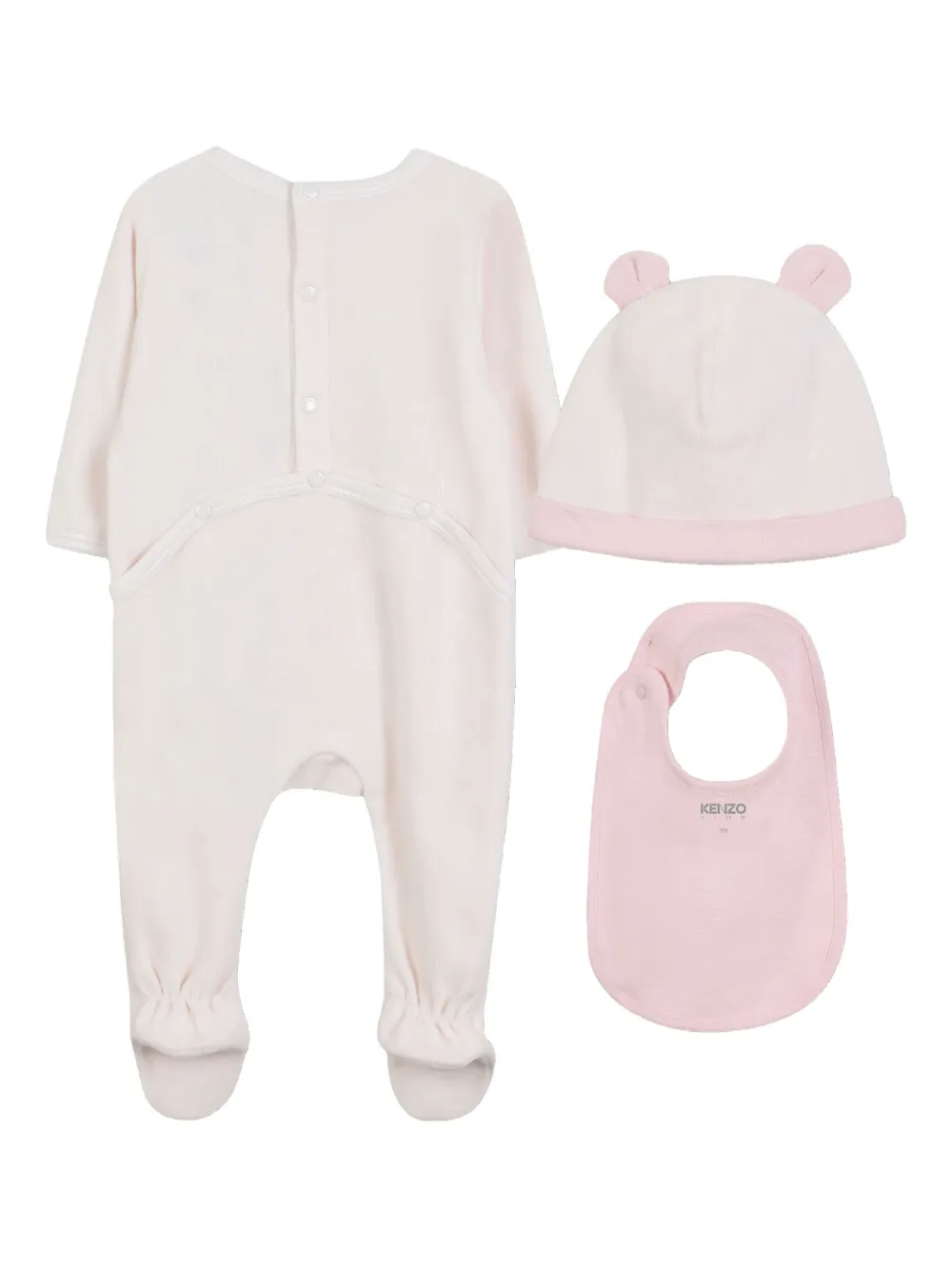 Kenzo Kids Romper met olifantprint Wit