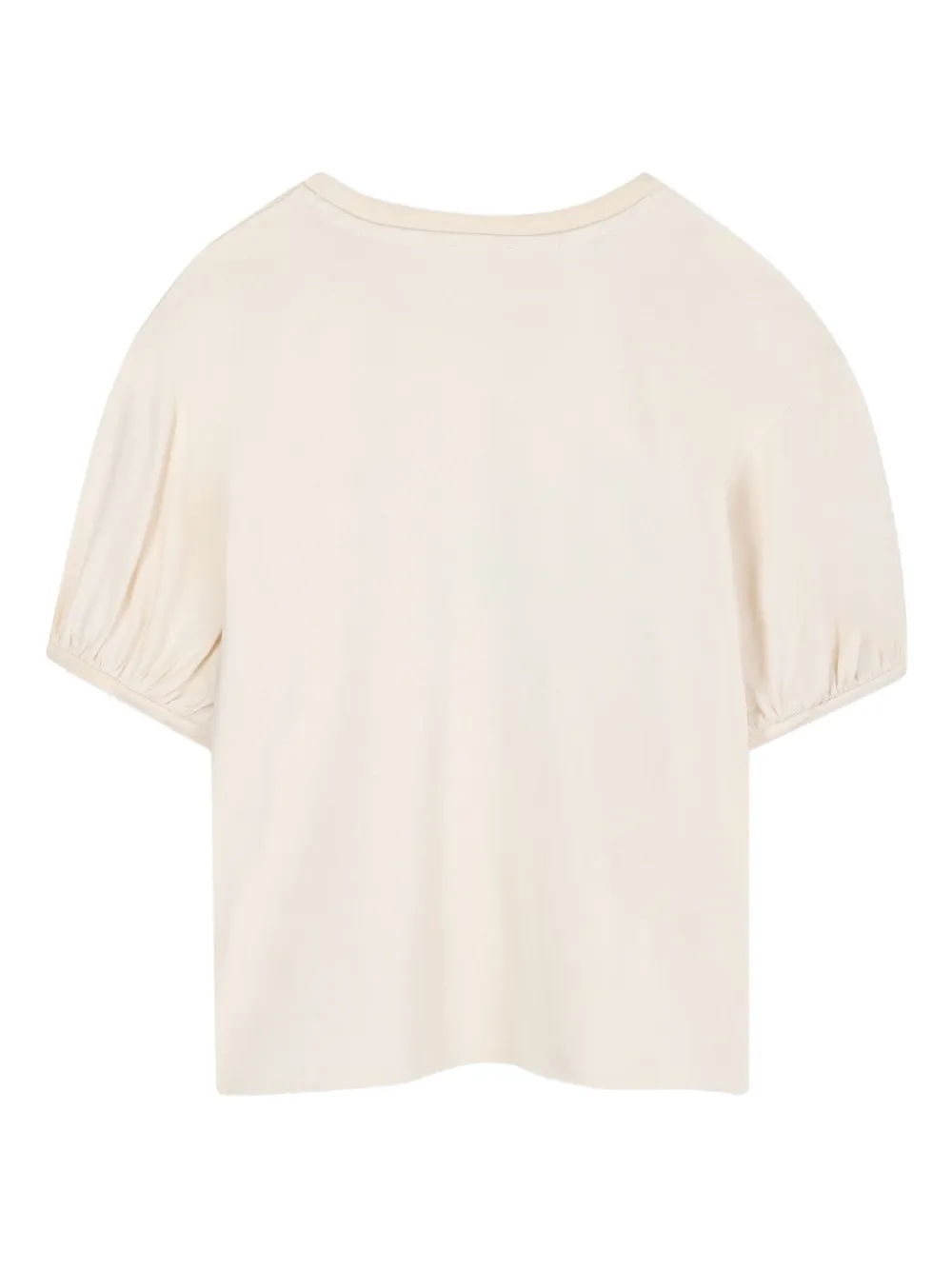 Kenzo Kids T-shirt met pofmouwen en tijgerprint Beige