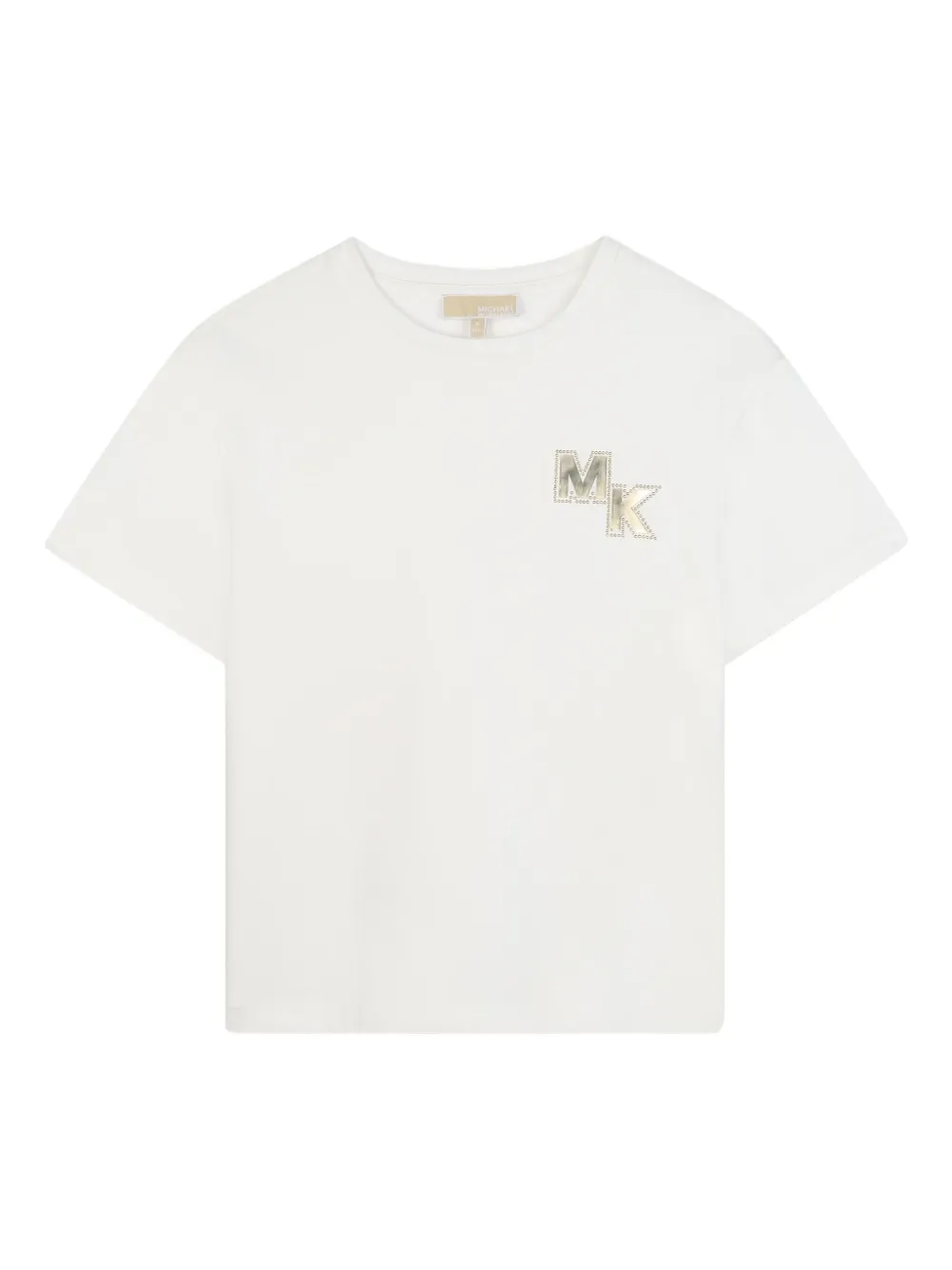 Michael Kors Kids T-shirt verfraaid met logo Beige