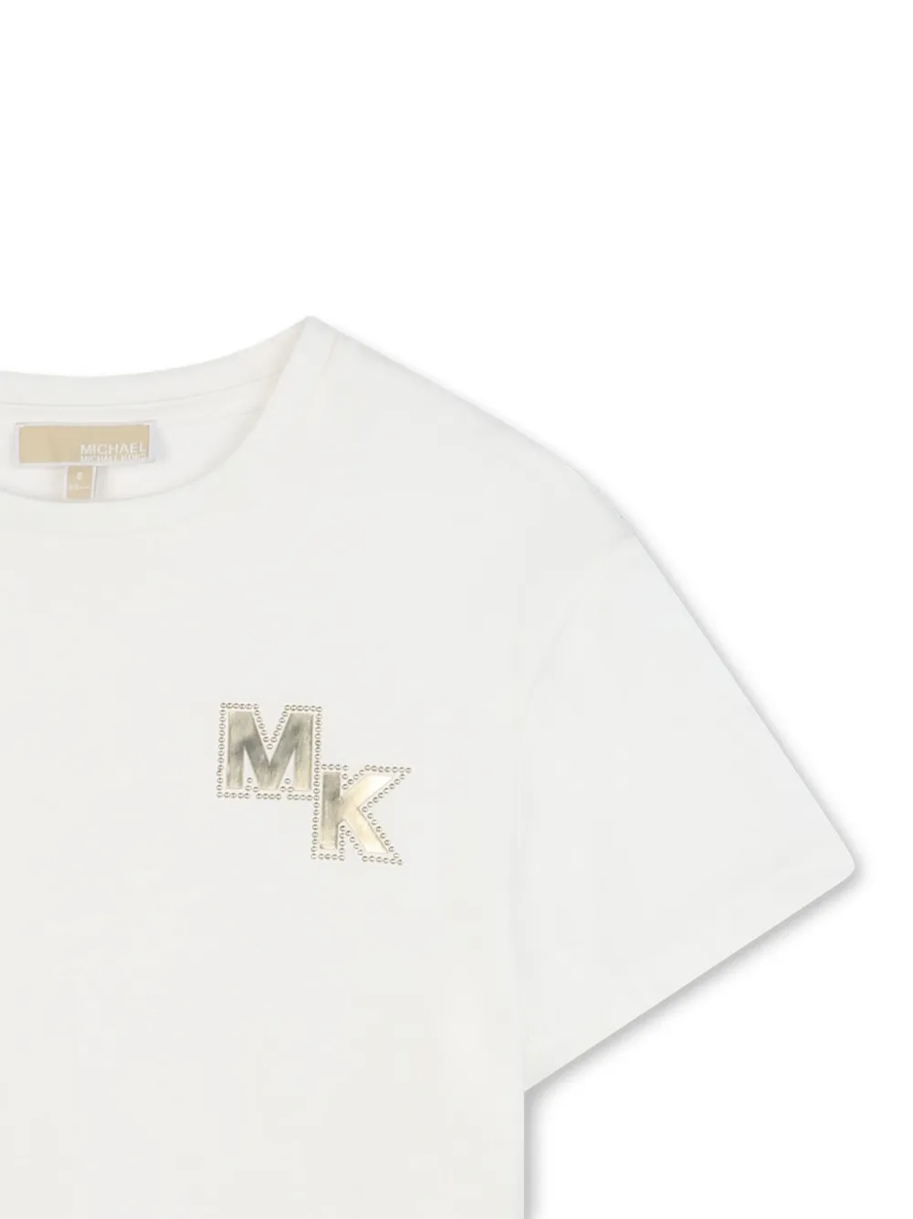 Michael Kors Kids T-shirt verfraaid met logo Beige