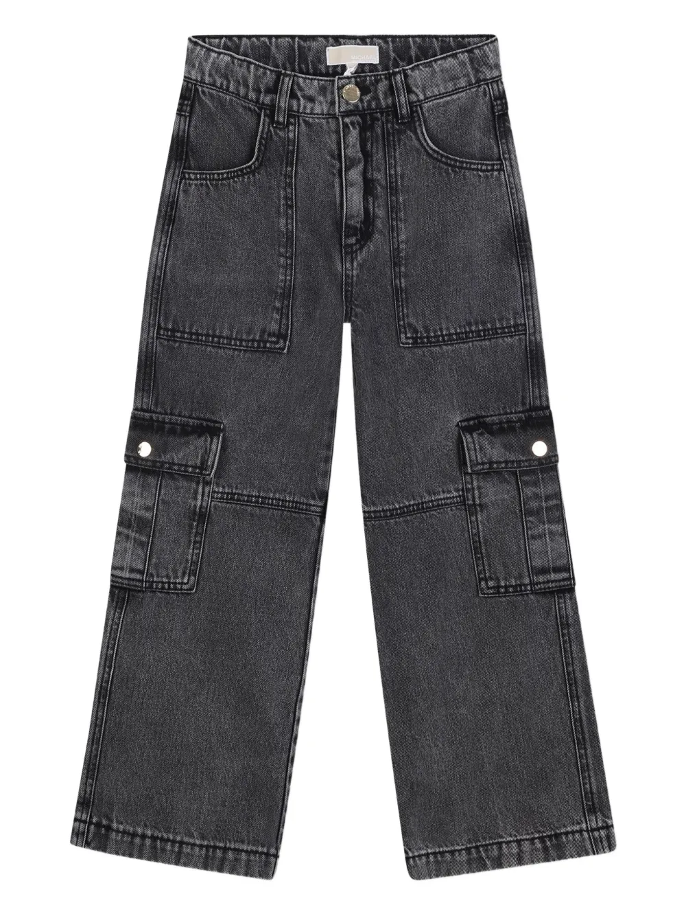 Michael Kors Kids Jeans met cargo zak Zwart