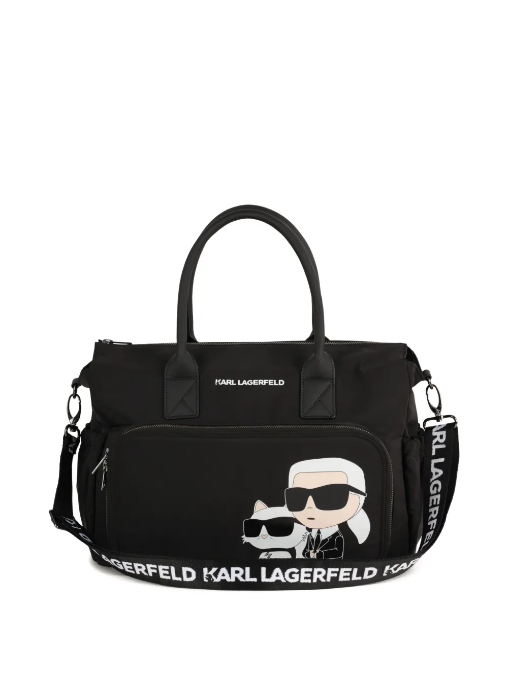 Karl Lagerfeld Kids Ikonic and Choupette luiertas Zwart