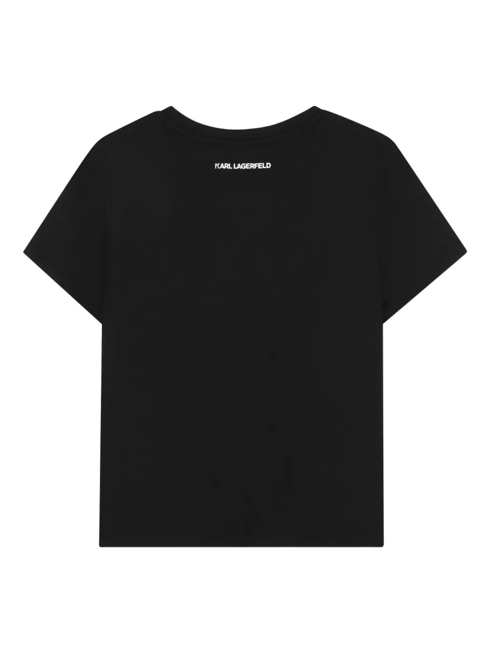 Karl Lagerfeld Kids Choupette T-shirt met pailletten Zwart