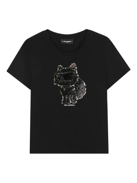 Karl Lagerfeld Kids 슈페트 시퀸 티셔츠