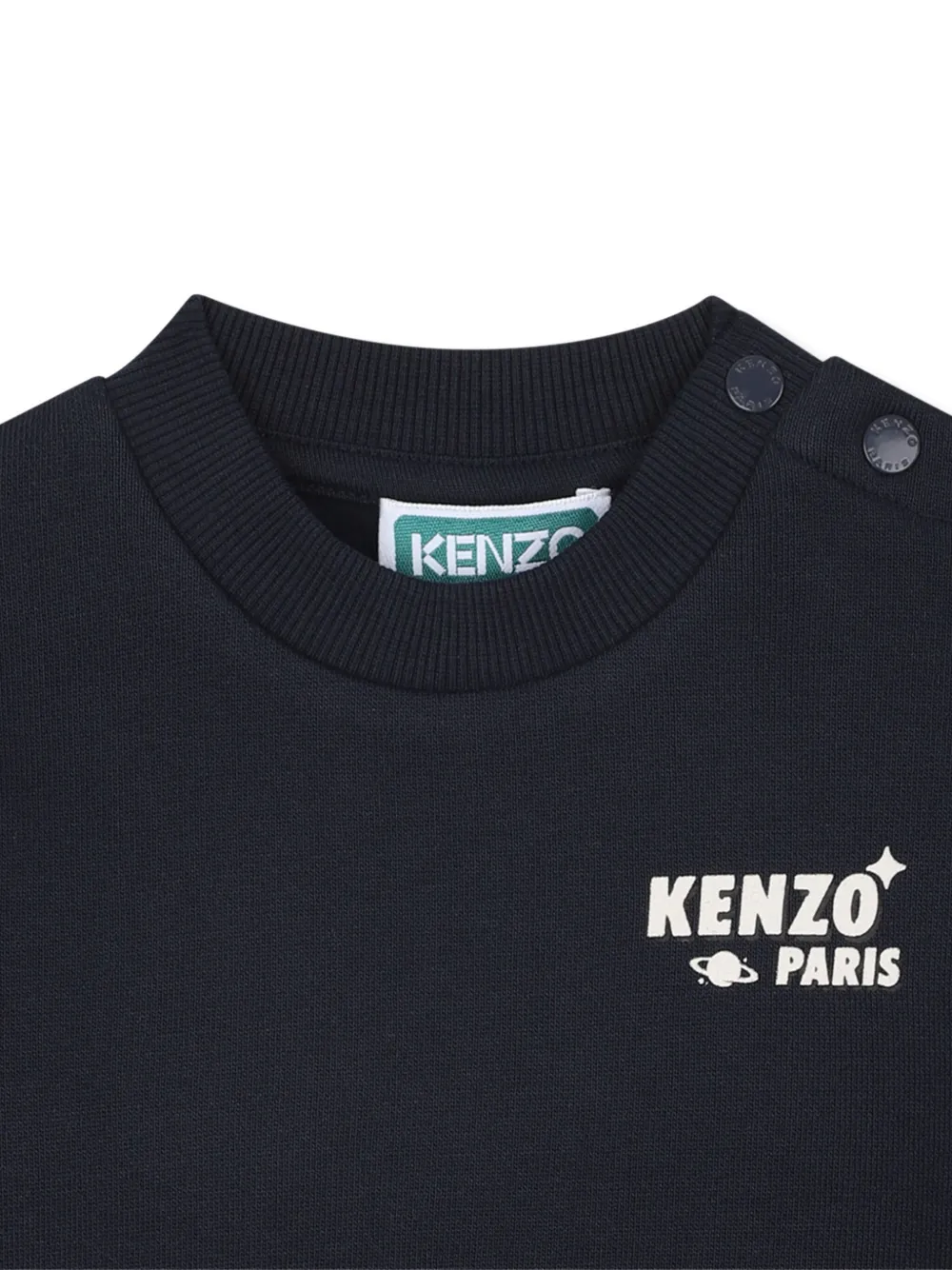 Kenzo Kids Sweater met grafische print Blauw