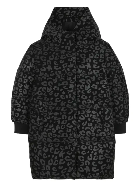 Karl Lagerfeld Kids leopard-print padded coat