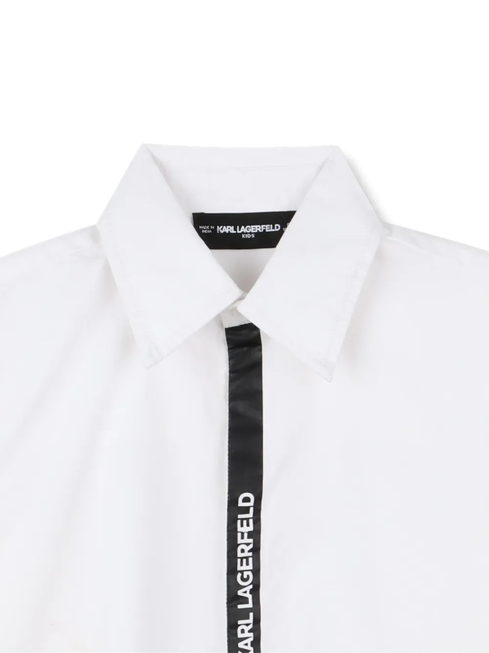 Karl Lagerfeld Kids Shirt verfraaid met logo Wit