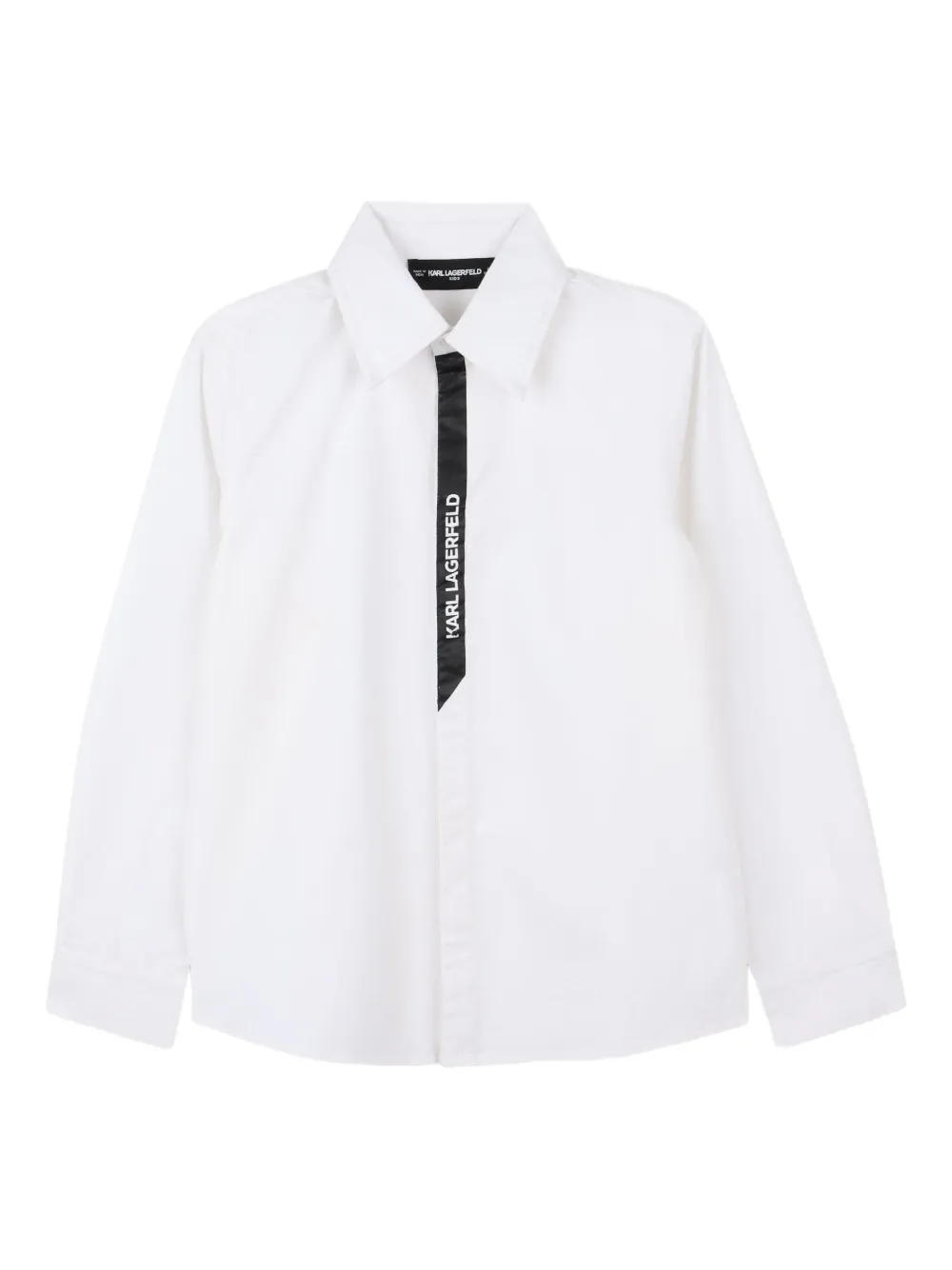Karl Lagerfeld Kids Shirt verfraaid met logo Wit