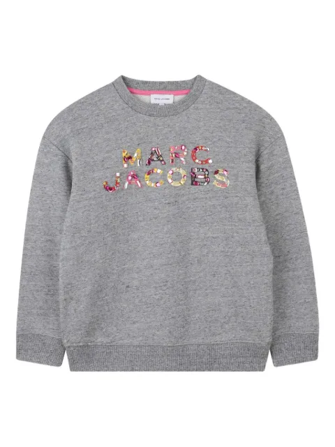 Marc Jacobs Kids sequin-embellished logo sweatshirt