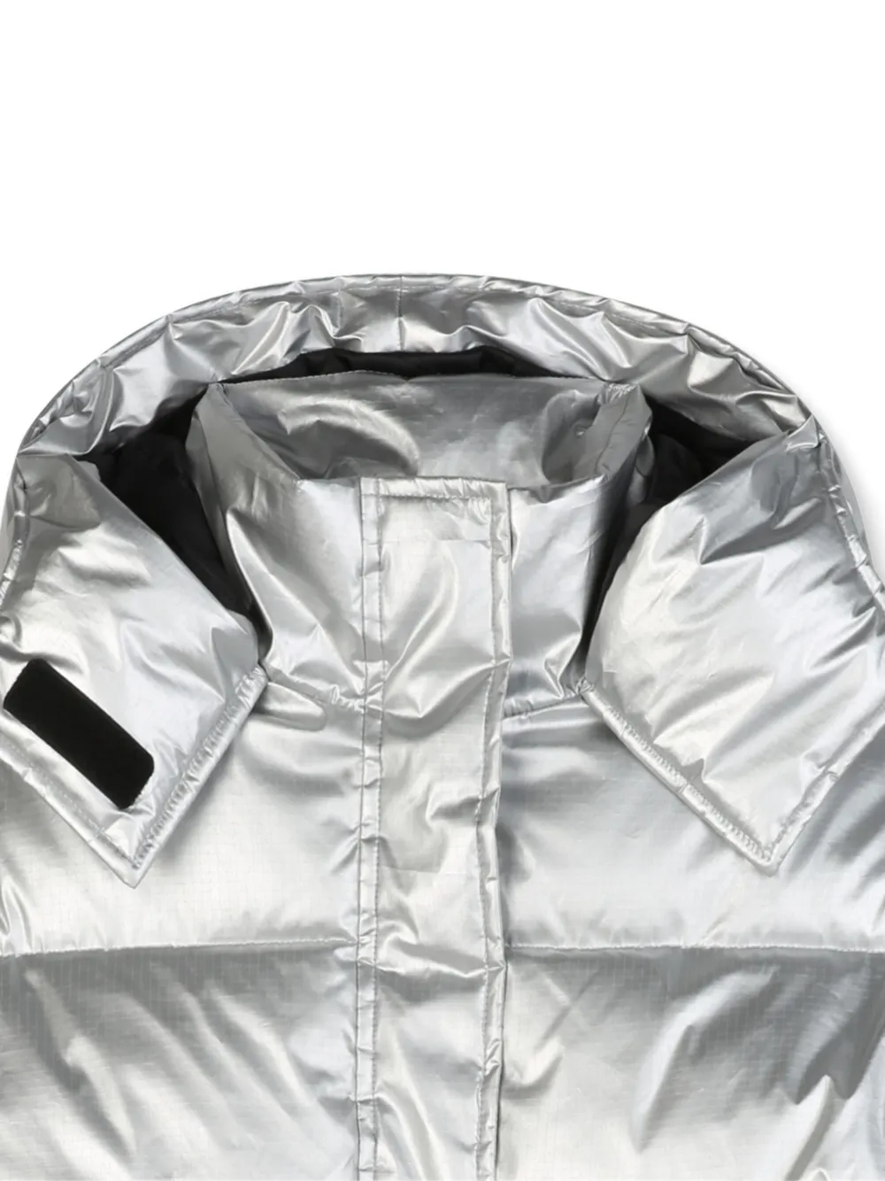 Karl Lagerfeld Kids Gewatteerd metallic donsjack Grijs