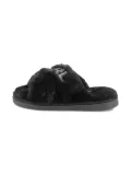 Karl Lagerfeld Kids faux-fur slippers - Black