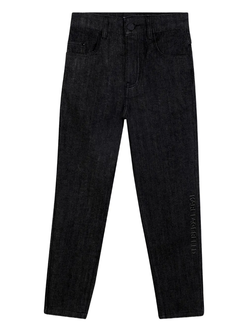 Karl Lagerfeld Kids High-waist jeans Zwart