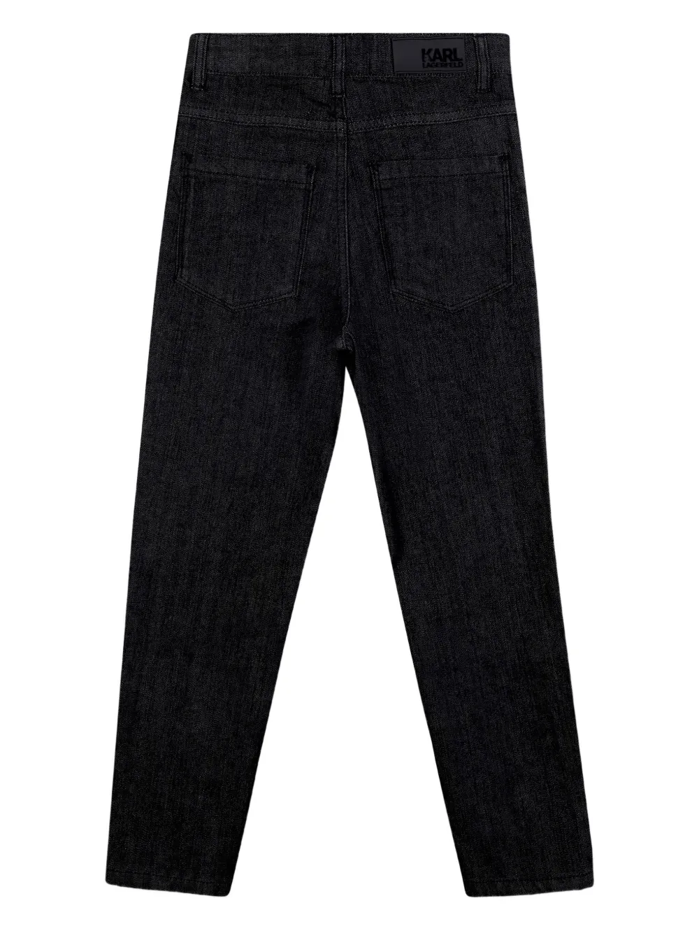 Karl Lagerfeld Kids High-waist jeans Zwart