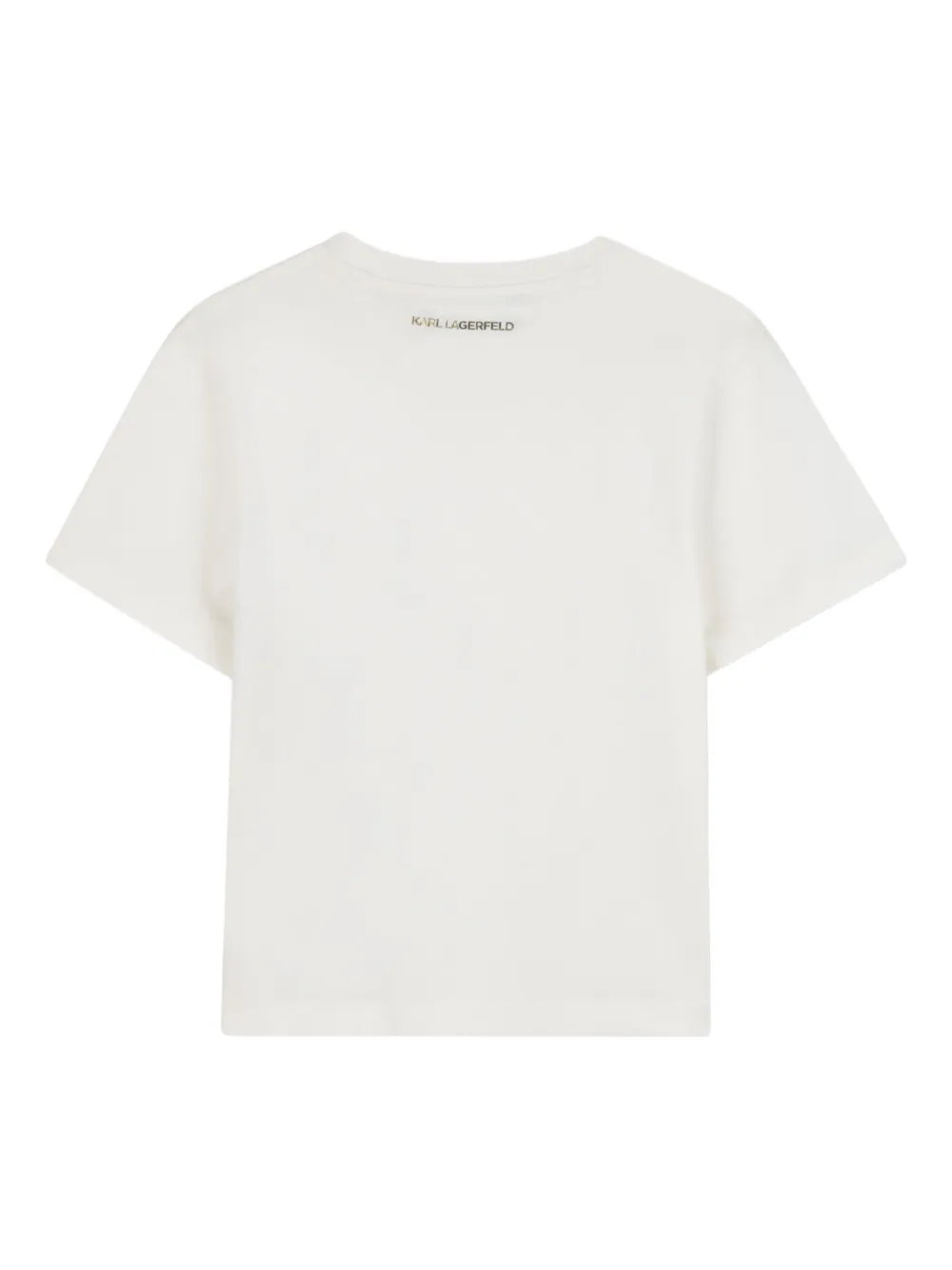 Karl Lagerfeld Kids T-shirt met Choupette-print Wit