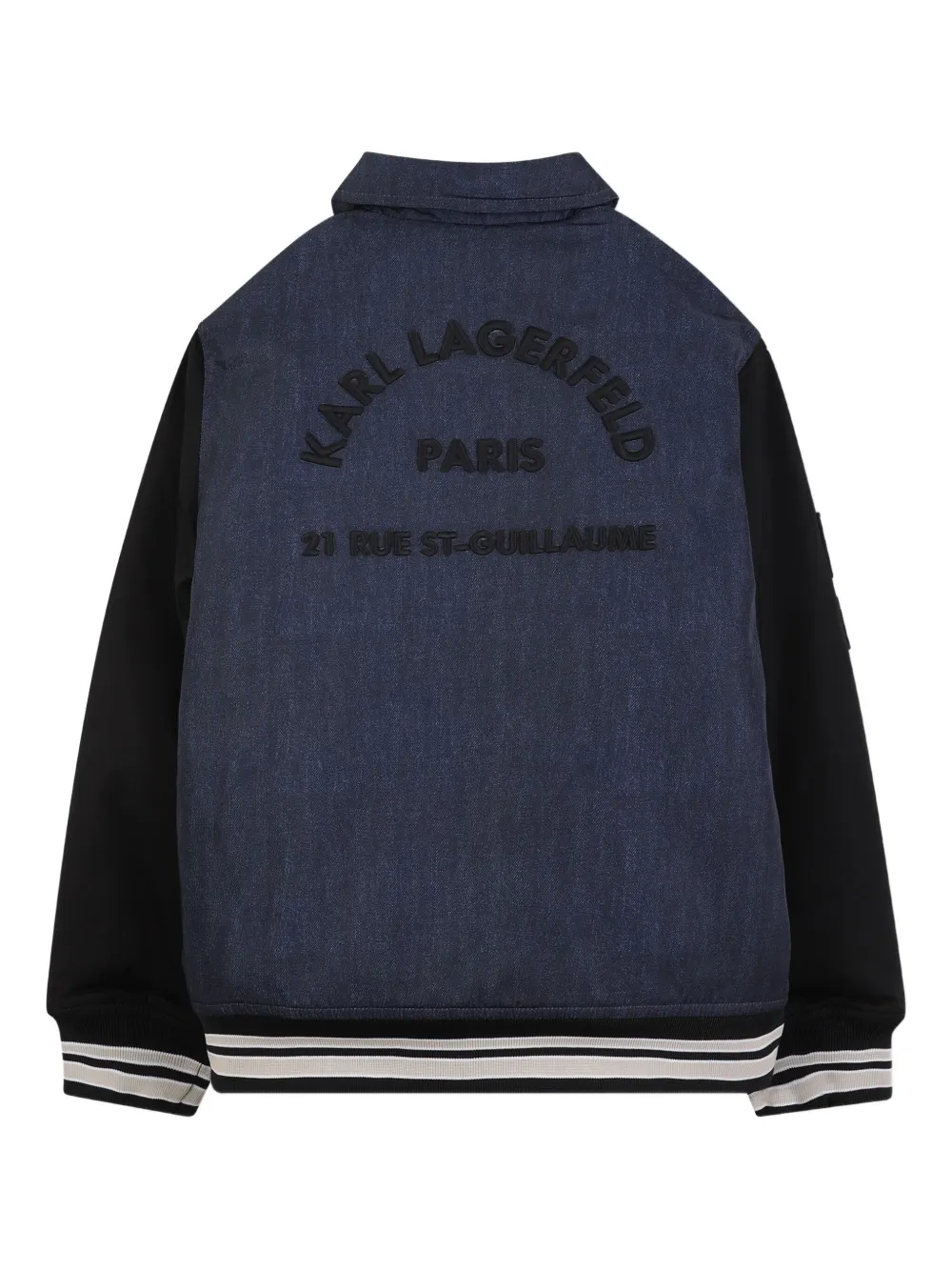 Karl Lagerfeld Kids Bomberjack van spijkerstof Blauw