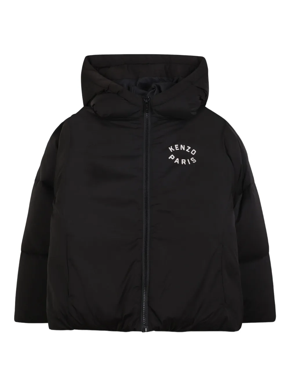 Kenzo Kids Gewatteerd jack met capuchon Zwart