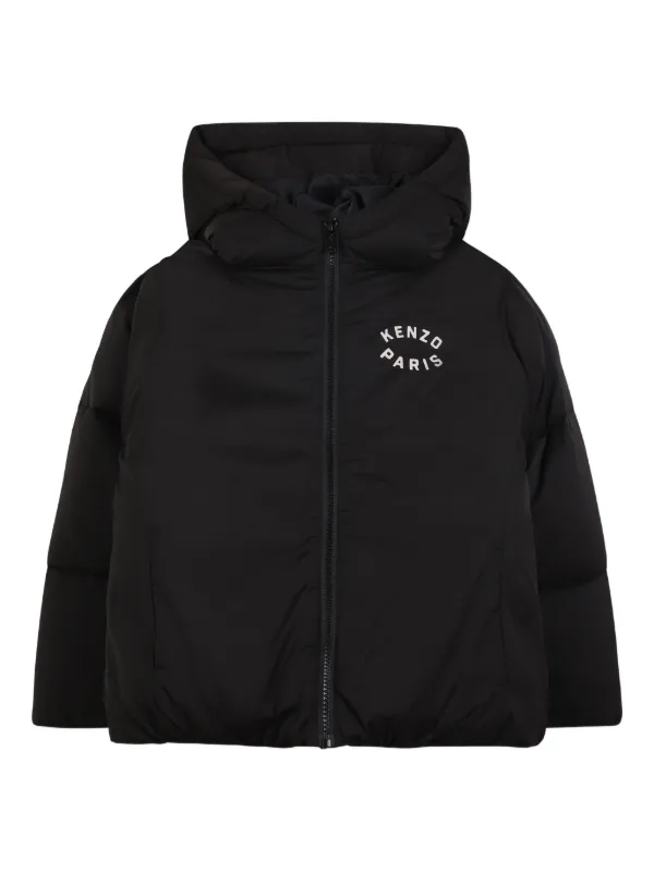 KENZO ブラック フード付きアウター 30081627_59552131_600.jpg
