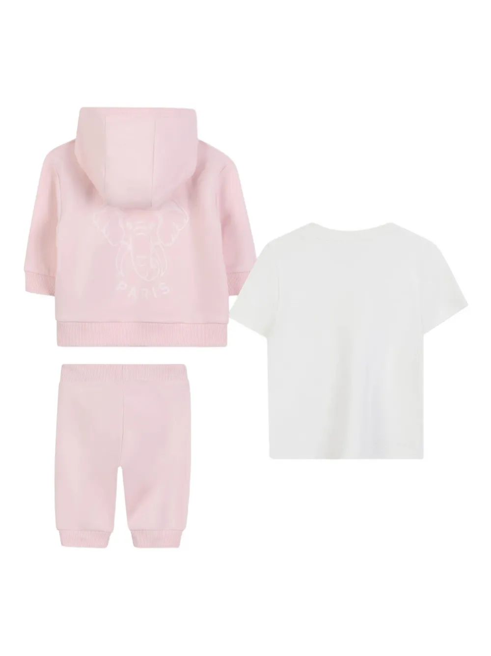 Kenzo Kids Drie trainingspakken met capuchon Roze