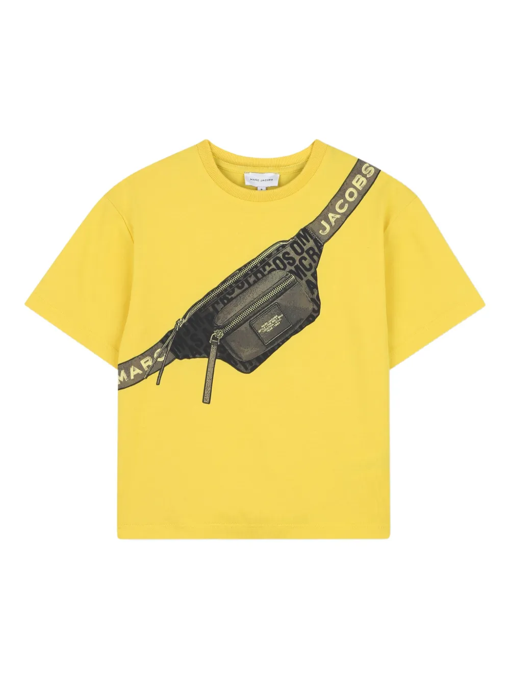 Marc Jacobs Kids トロンプルイユ Tシャツ - イエロー Marc Jacobs Kids トロンプルイユ Tシャツ - イエロー