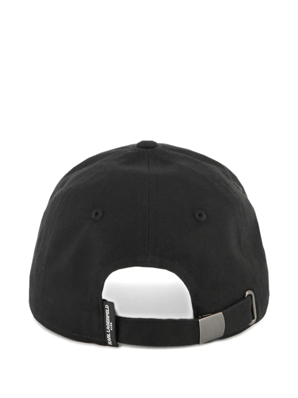 Karl Lagerfeld Kids Honkbalpet met logopatch Zwart