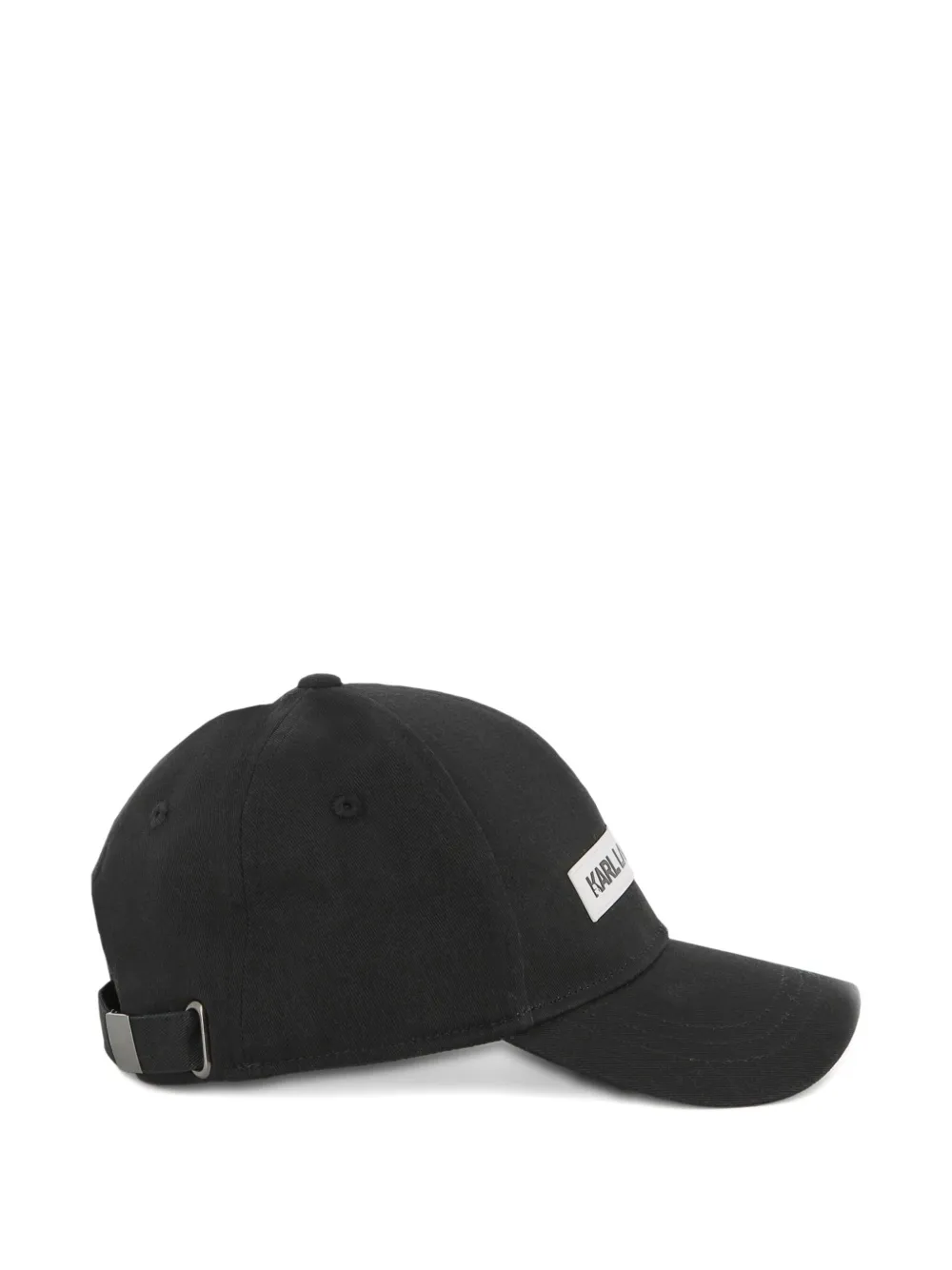 Karl Lagerfeld Kids Honkbalpet met logopatch Zwart