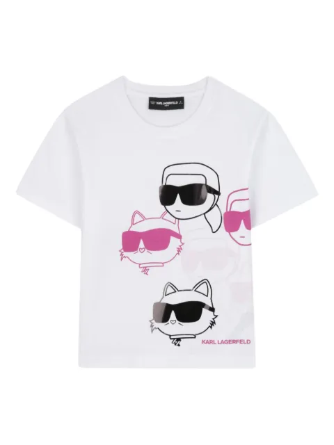Karl Lagerfeld Kids Ikon-print T-shirt