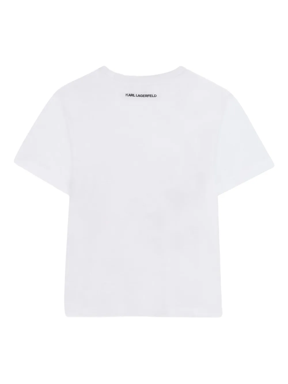 Karl Lagerfeld Kids T-shirt met Ikon-print Wit