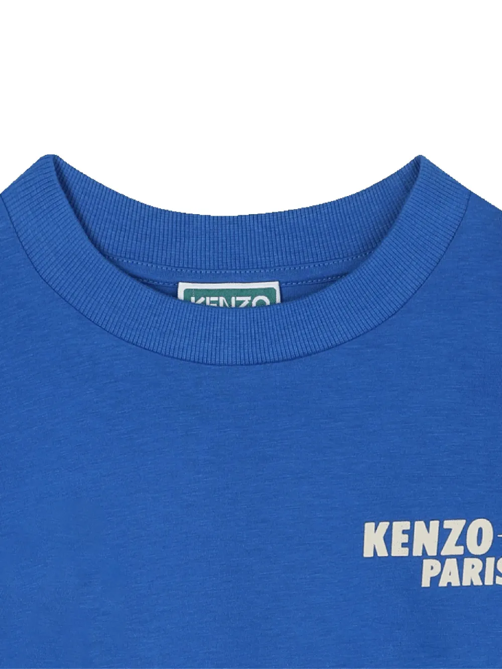 Kenzo Kids T-shirt met grafische print Blauw