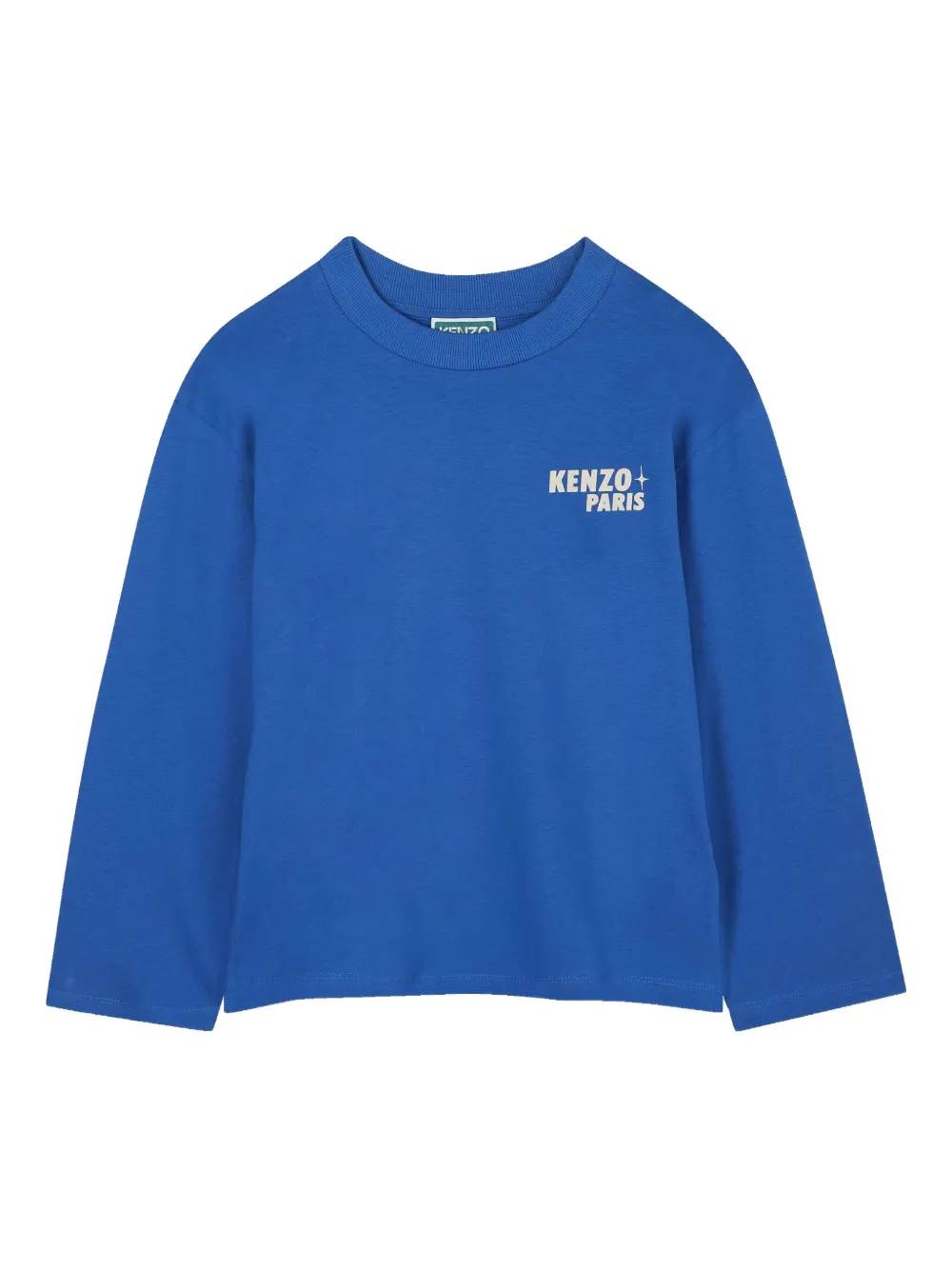 Kenzo Kids T-shirt met grafische print Blauw