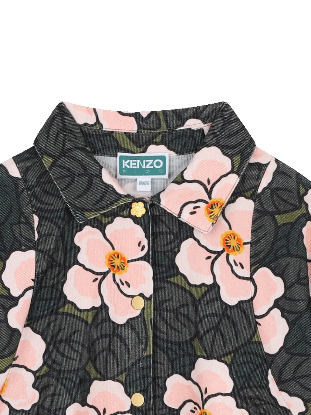 Kenzo Kids Shirt met bloemenprint Groen