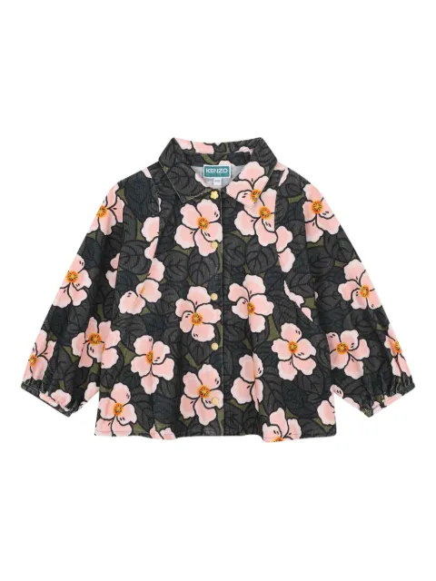 Kenzo Kids floral-print blouse
