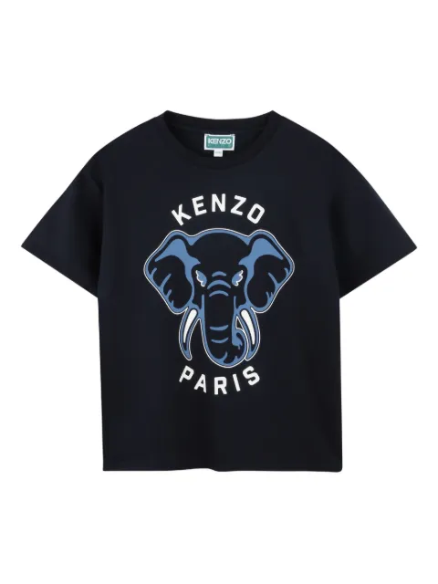 Kenzo Kids playera con elefante gráfico