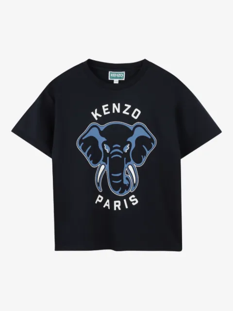 Kenzo Kids playera con elefante gráfico